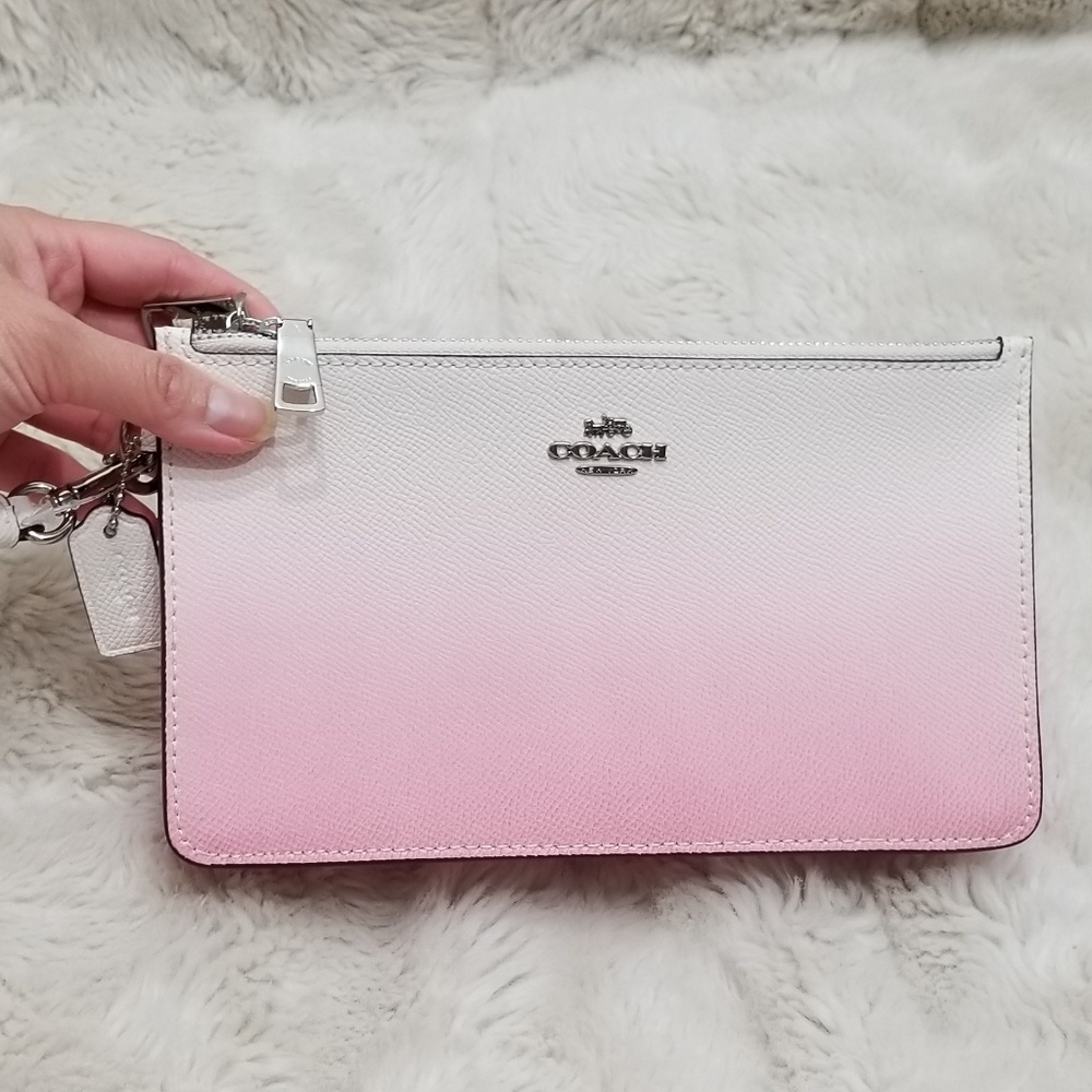 🚫SOLD🚫NWT 2 PC COACH PINK LEATHER OMBRE SET - Picture 7 of 8